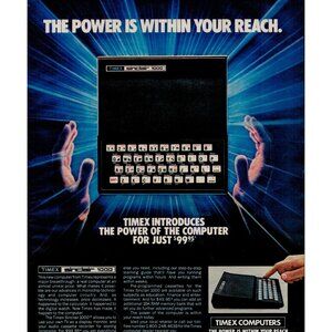 1982 Timex Sinclair 1000 Computer Vintage Print Ad (L16)